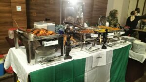 Nigerian Table setup for African day celebration 2025.